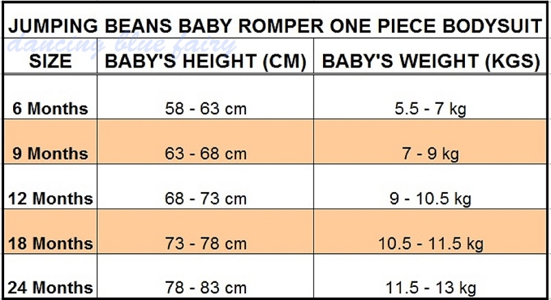baby girls toddler girl clothes romper body suit one piece jumping beans size chart baby